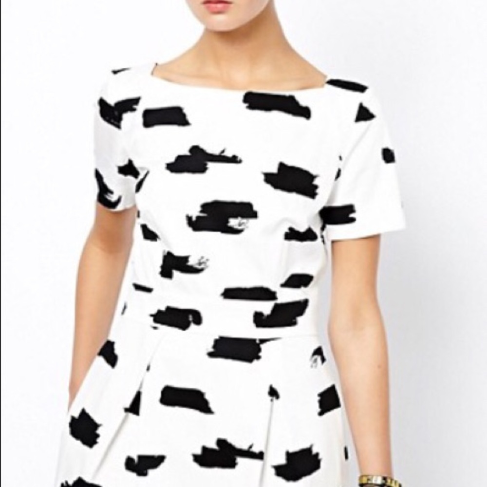 French Connection Blk/Wht dress